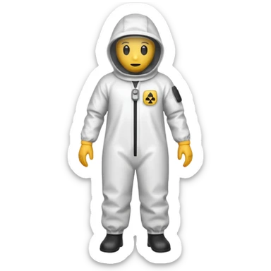 Hazmat suit. sticker