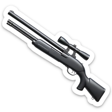 Black shotgun sticker
