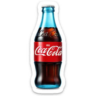 Coca cola blue sticker