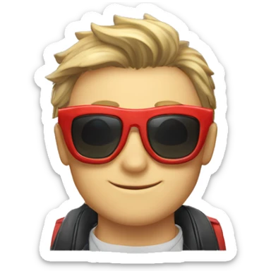 Le Pokémon évolue avec des lunettes de soleil qui conduit une Ferrari  sticker