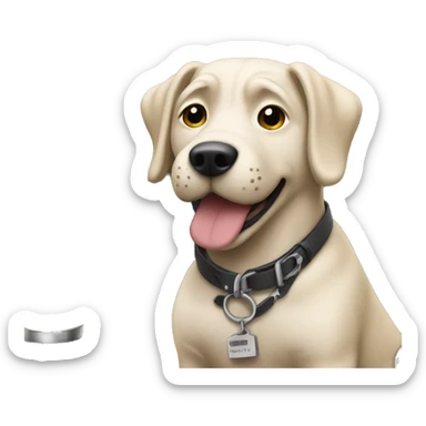 Dog named Stella working at a small town bar sticker