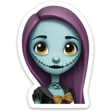 nightmare before Christmas Sally sticker