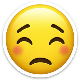 Yellow emoji shrugging  sticker