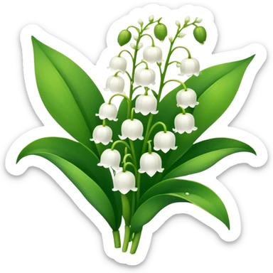 lily of the valley sticker