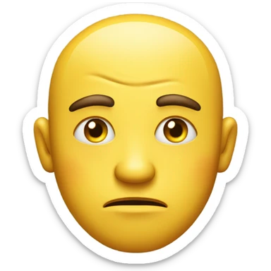 A judgy emoji sticker