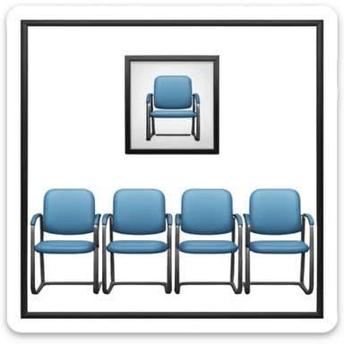 waiting room hospital sticker