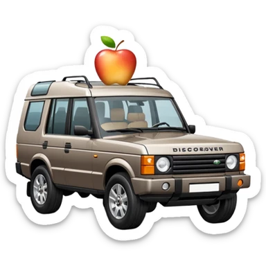 Grey-brown Land Rover Discovery
Apple emoji style. sticker