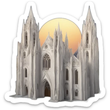 There are cathedrals everywhere for those with the eyes to see sticker