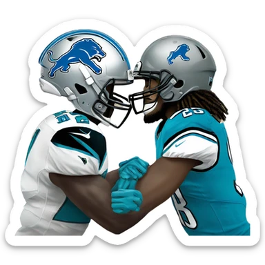 Detroit Lions and Jacksonville Jaguars  sticker