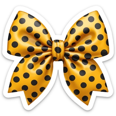 Leopard print bow sticker