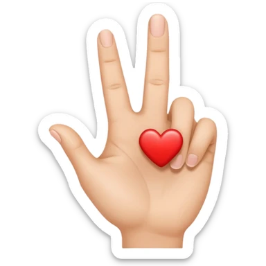 Flip verticle this emoji 🫰 sticker