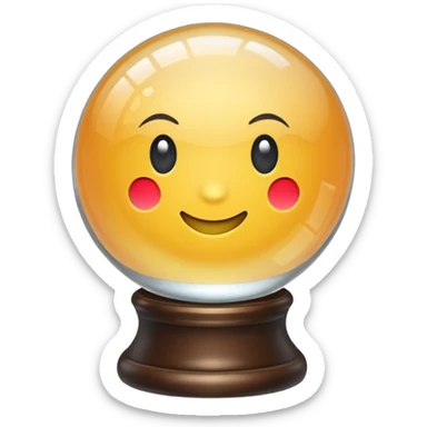 Crystal ball sticker