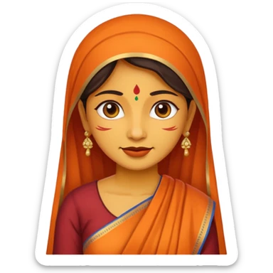 India woman sticker