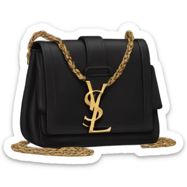 Black ysl bag sticker