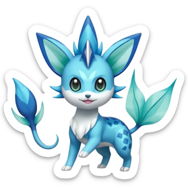 Meloetta-Vaporeon-Dewott-Pokémon-Fakémon-creature sticker