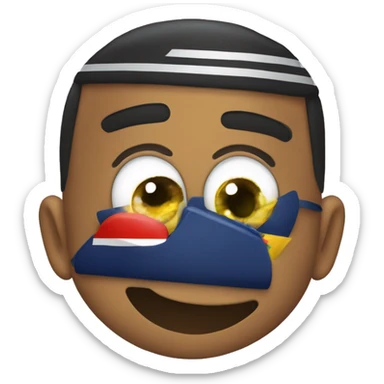 Samuel Eto'o sur un avion  sticker