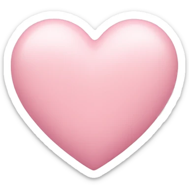Pastel pink heart sticker