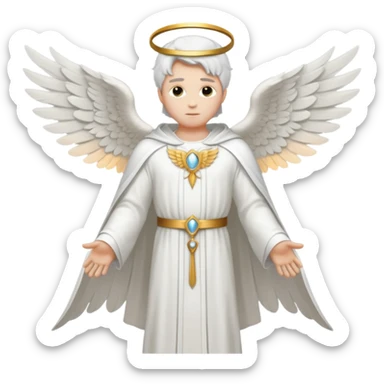 Aesthetic biblical archangel  sticker