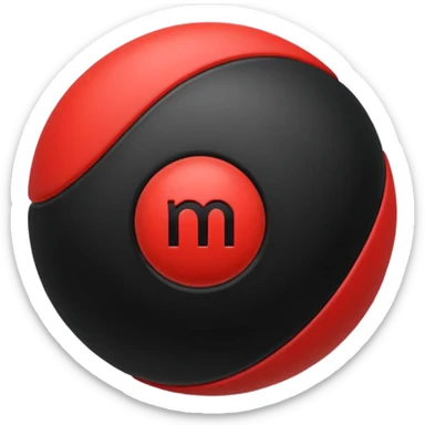 Pull-ball with MB written in the circle in on it sticker