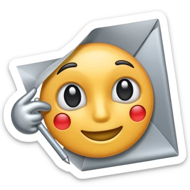 pin holding a paper sticker