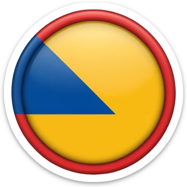Bandera de colombia circular sticker