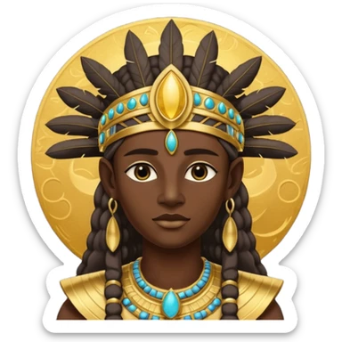Khonsu, the Moon God from Egyptian Gods sticker