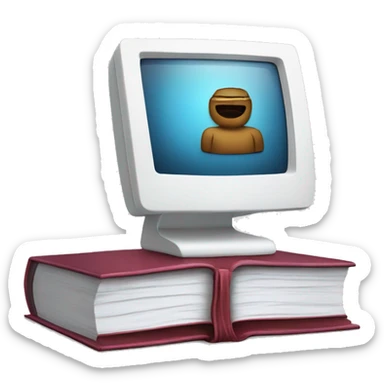 iMac with book sticker