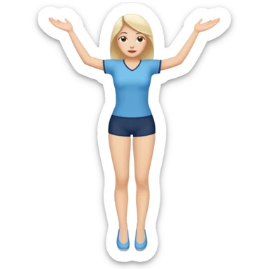 naked woman with legs spread sticker