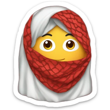 red Keffiyeh sticker