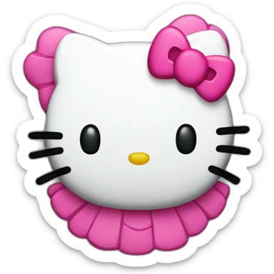 Hello kitty 10 year badge sticker