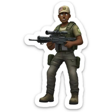 Soolking brook gaming, sniper, warzone, call of duty  sticker