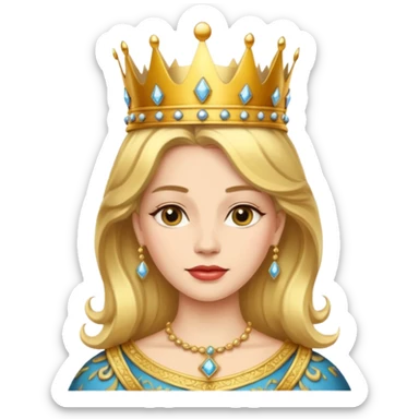 queen crown sticker