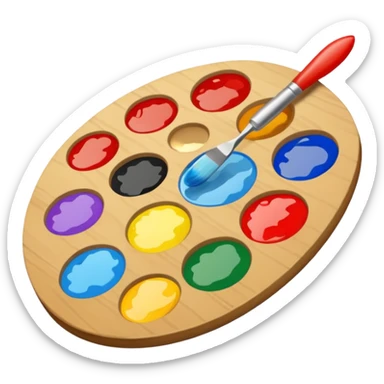 artist's palette sticker