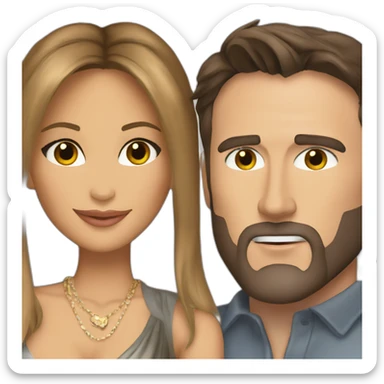 Jennifer Lopez and Ben affleck sticker