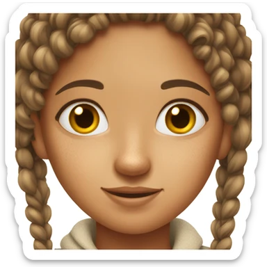 Girl with lots of freckles sticker