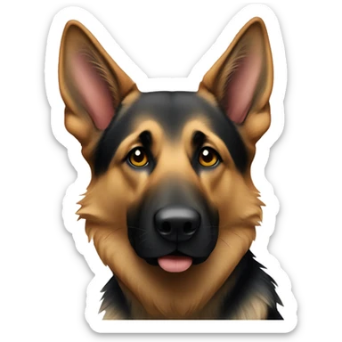 Skinny German Shepherd  sticker