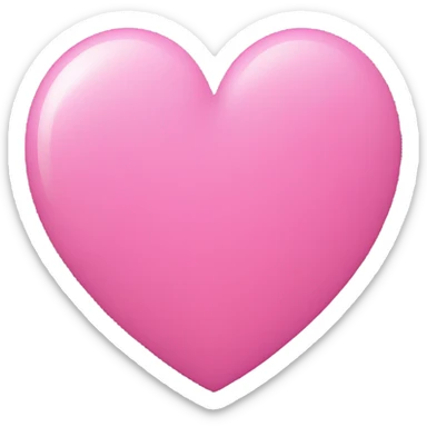 pink heart sticker