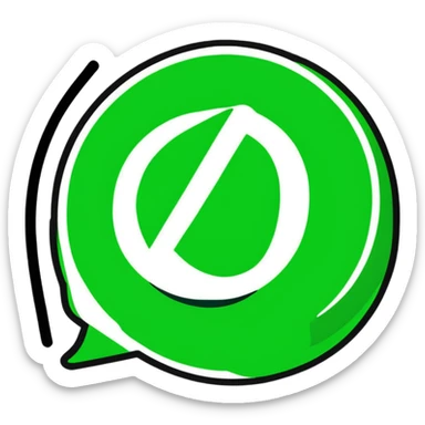 whatsapp logo sticker