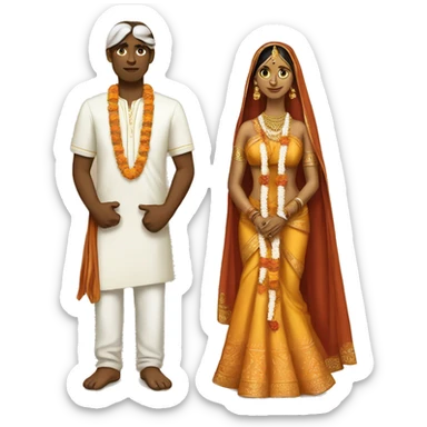 hindu marriage white man indian woman sticker