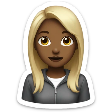 evonne, a tech girl who cant cry sticker