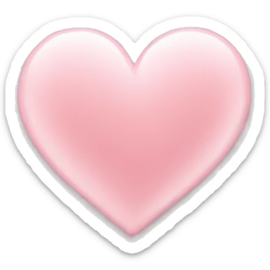 Light pink heart  sticker