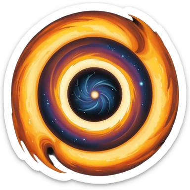 Gargantua in interstaller movie sticker