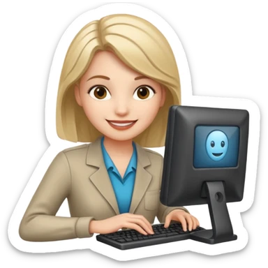 it-specialist-with-computer-and-code-female sticker