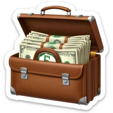 briefcase MONEY sticker
