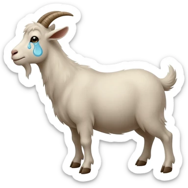 crying goat sticker