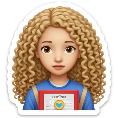 A girl with long curly hair sadly shows an IELTS certificate with a score of 3.0 sticker