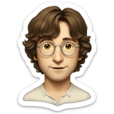 Young John Lennon sticker