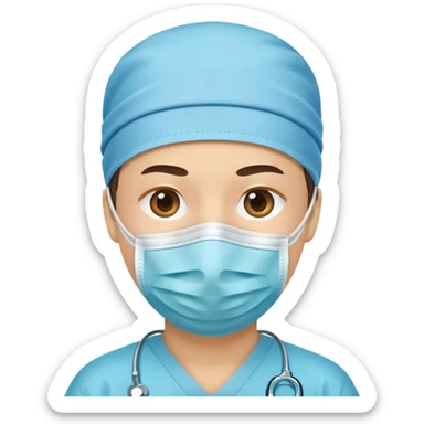 face mask only sticker