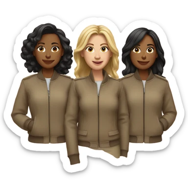 womens quad jacked sticker