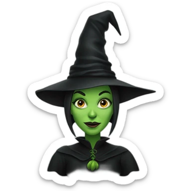 Wicked witch sticker